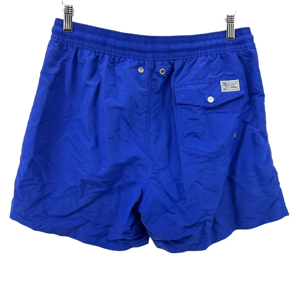 Polo Ralph Lauren Mens Royal Blue Swim Trunks Mesh Lined Shorts Large